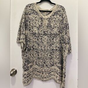 Solitaire Embroidery Boho Top Sz 2X